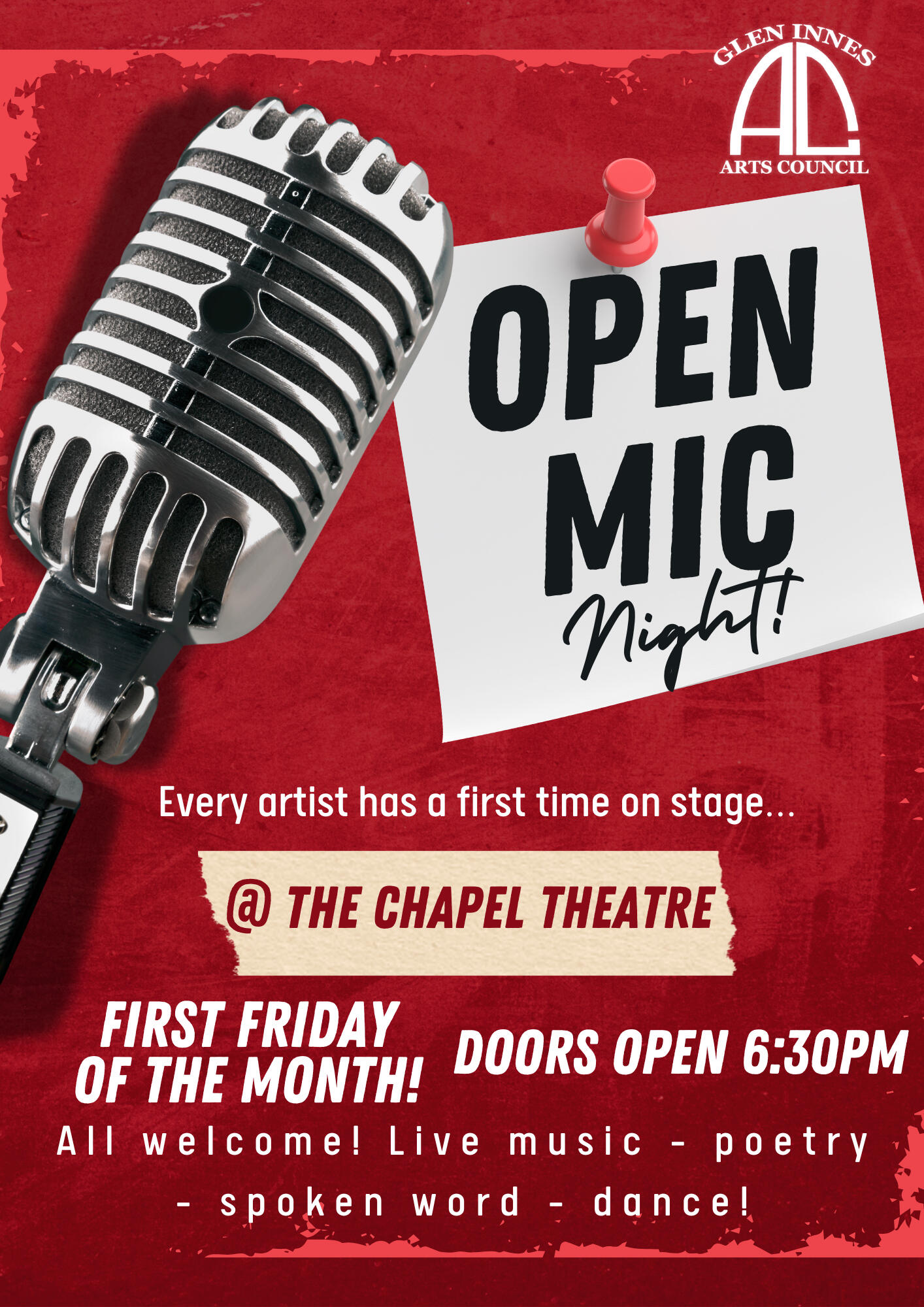 Open Mic Spring December 4th